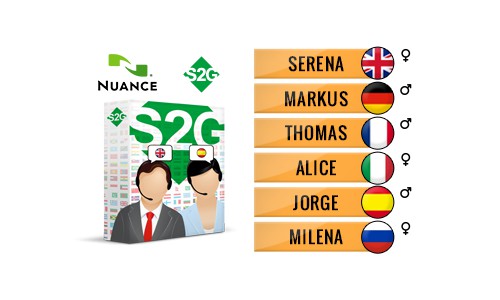 S2G + 6 głosów Nuance europejskich