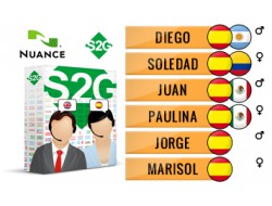 S2G + 6 głosów Nuance hiszpańskich